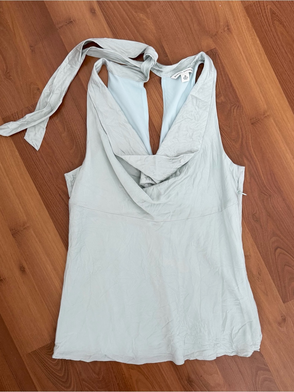 Banana Republic Silk Cowl Neck Sleeveless Top